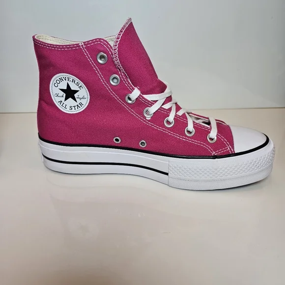 Converse Chuck Taylor All Star Lift Platform High Top Sneakers Pink Size 9.5 - Picture 7 of 11